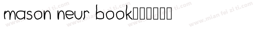 mason neur book字体转换